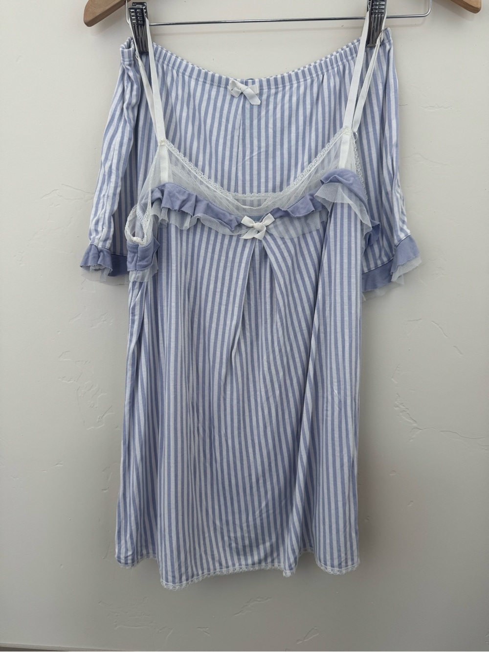 Simply Vera Vera Wang Lavender & White Camisole & shorts Sleep Set Cotton & Lace